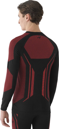Bielizna termoaktywna koszulka bluza męska 4F M165 czerwona 4FWAW24USEAM165 62S