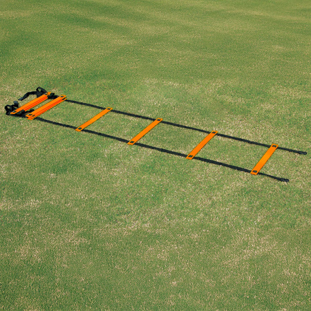 Drabinka treningowa gimnastyczna 10 szczebli SMJ sport DT10-4M-O pomarańczowa 4m