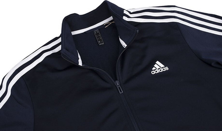 Bluza męska adidas Primegreen Essentials Warm-Up 3-Stripes granatowa H46100
