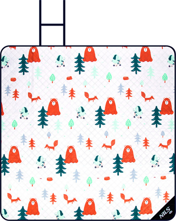 Koc piknikowy plażowy las 195X200 CM Nils Camp NC8028