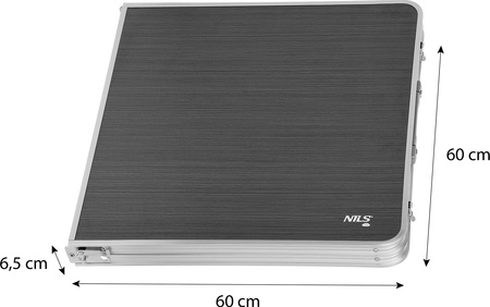 Stół turystyczny kempingowy Nils Camp NC1605 składany ciemnoszary 120x60x70cm