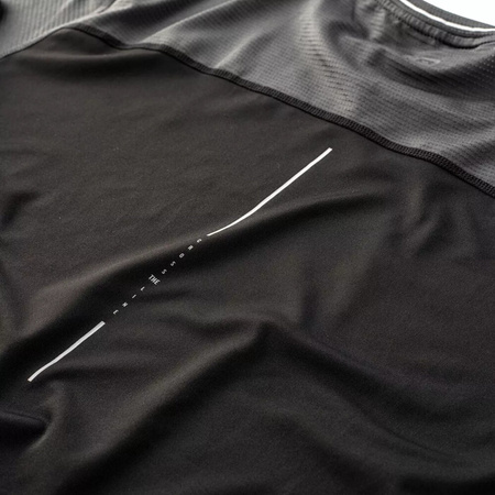 Męska koszulka treningowa z krótkim rękawem IQ Ilange ebony rozmiar XL