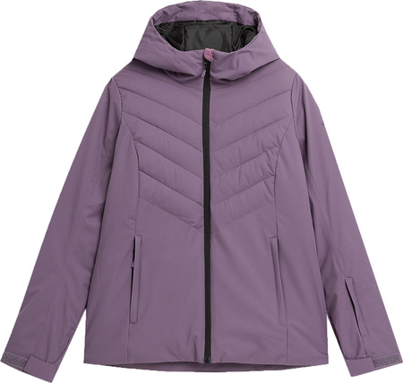 Kurtka narciarska damska 4F F122 ciemny fiolet 4FAW23TJACF122 50S