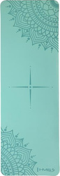 Mata do ćwiczeń jogi yogi fitness TPE HMS YM10 miętowa 182x61x0.8 cm