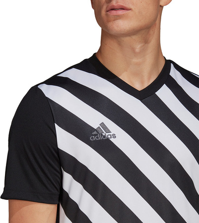 Koszulka męska adidas Entrada 22 Graphic Jersey czarno-biała HF0126