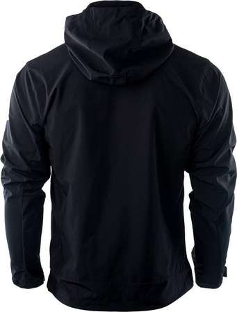 Męska kurtka przejściowa softshell membrana 10000mm Hi-Tec Nils czarna rozmiar XXL