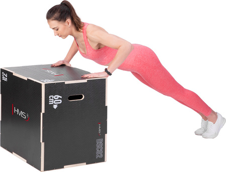 Skrzynia treningowa pylometryczna do ćwiczeń crossfit wzmocniona HMS DSC02 750x600x500mm