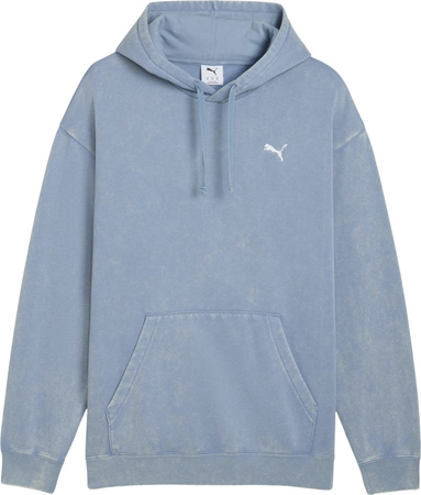 Bluza męska Puma ESS Elevated Relaxed Wash Hoodie niebieska 688049 34