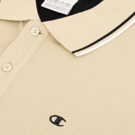 Koszulka męska Champion polo beżowa 220897 MS091