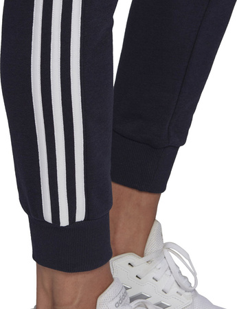 Spodnie damskie adidas Essentials Slim Tapered Cuffed Pant granatowe GM8736