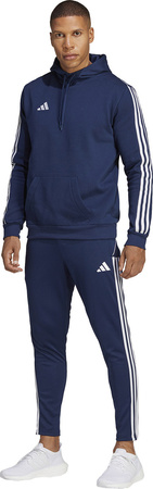 Bluza męska adidas Tiro 23 League Sweat Hoodie granatowo-biała HS3599