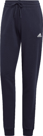 Spodnie damskie adidas Essentials Linear French Terry Cuffed granatowe IC6869