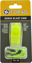 Gwizdek Fox 40 Sonik Blast CMG żółty neon ze sznurkiem 9203-1308