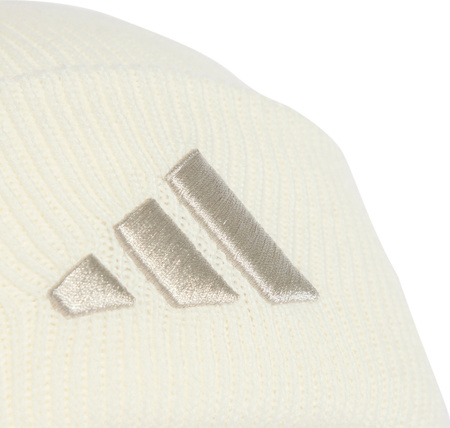 Czapka adidas New Logo Beanie Cuff kremowa JX5745