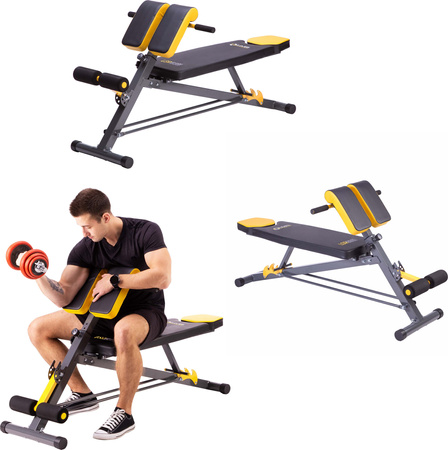 Ławka rzymska treningowa wielofunkcyjna HMS Premium