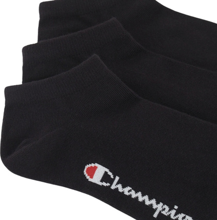 Skarpety stopki Champion 3 pary czarne U20100 KK001