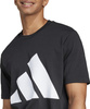 Koszulka męska adidas Essentials Big Logo Single Jersey Tee czarna JE8945