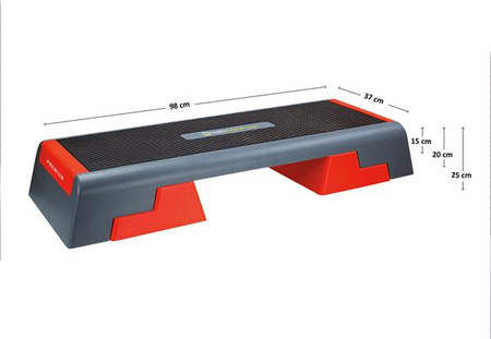 Step do aerobiku HMS Premium AS007 stepper 3 poziomowy regulowany 100 cm
