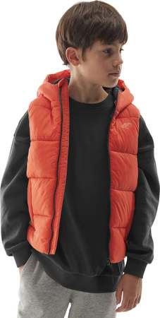Kamizelka dla chłopca 4F M134 pomarańczowa 4FJWAW24TVJAM134
