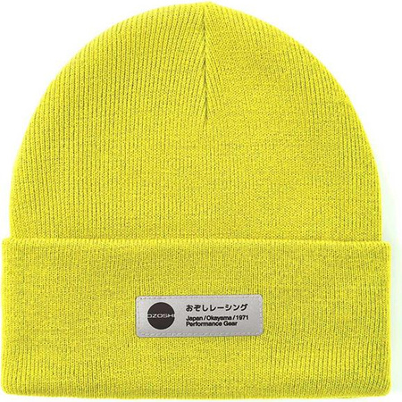 Czapka Ozoshi Haichi Cuffed Beanie limonka OWH20RCFB005