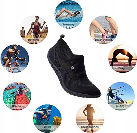 Buty do wody plażowe koralowce Hi-Tec Reda czarne rozmiar 46