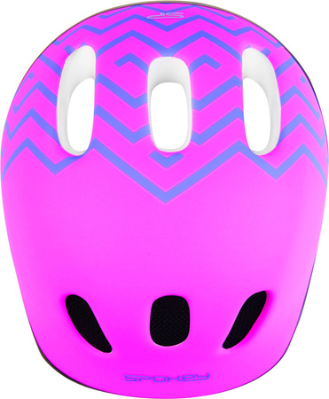 Kask rowerowy dla dzieci Spokey Strapy różowy 44-48 cm