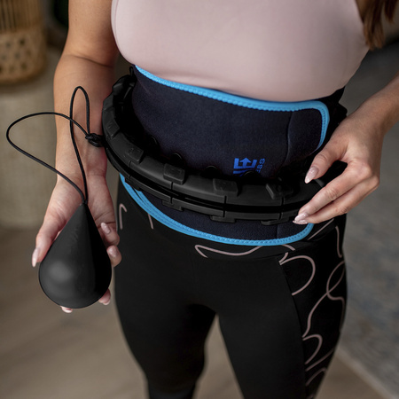 Hula hop z wypustkami i obciążnikiem One Fitness oha01 czarne