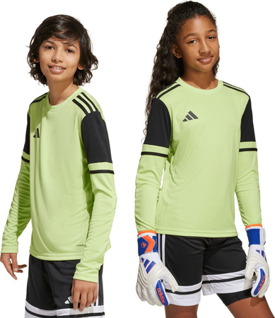 Bluza bramkarska dla dzieci adidas Squadra 25 Long Sleeve limonkowa JJ1940