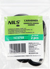 Karabińczyk zestaw karabińczyków Nils camp nc1710 czarne 2 sztuki udźwig 3kg
