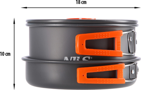 Zestaw naczyń kempingowych turystycznych Nils camp nc1782