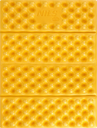 Karimata mata turystyczna do siedzenia składana NC17105 Nils camp żółta 40x30x2cm 