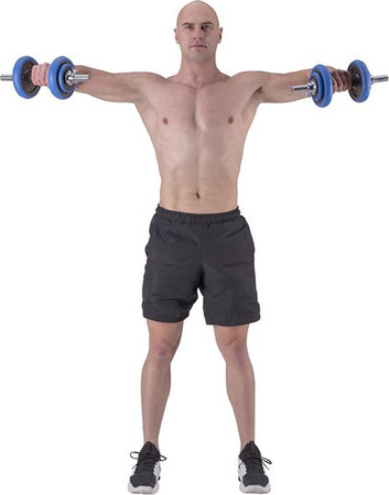 Sztangielki/sztanga gumowane HMS SGG30BAR 30 kg