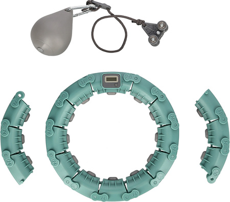 FH03 GREEN HULA HOP Z OBCIĄŻNIKIEM I LICZNIKIEM STOCK