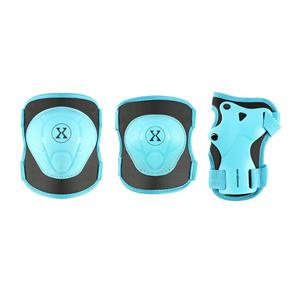 Zestaw ochraniaczy kolana łokcie nadgarstki na rolki deskorolkę hulajnogę Nils Extreme H704 niebieski rozmiar  M