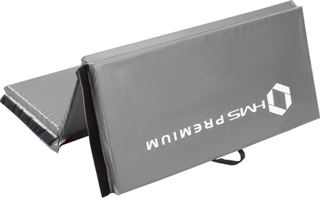 Materac gimnastyczny składany HMS Premium MGS01 2400x1200 mm szary