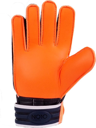 Rękawice bramkarskie NO10 Defender niebiesko-pomarańczowe