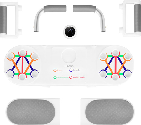 DBP03 WIELOFUNKCYJNA DESKA DO ĆWICZEŃ MIĘŚNI BRZUCHA I POMPEK Z LICZNIKIEM HMS