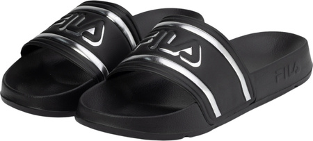 Klapki damskie Fila Morro Bay Logo czarno-szare FFW0102 83162