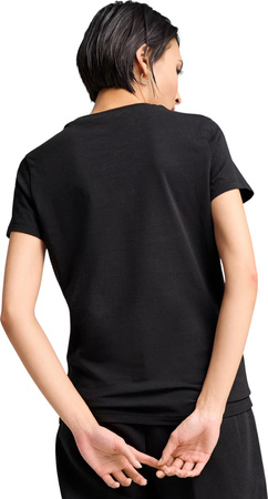 Koszulka damska Puma Ess Metallic No.1 Logo czarna 631536 51