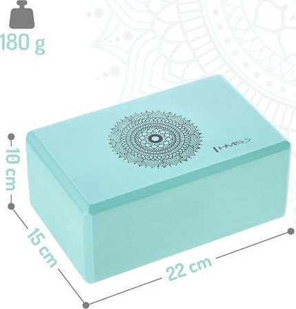 Kostka blok do jogi yogi klocek pilates ćwiczenia HMS