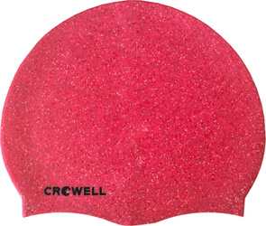 Czepek pływacki silikonowy Crowell Recycling Pearl różowy kol.3