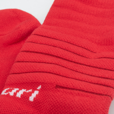 Getry piłkarskie Huari Lony Socks uniseks rozmiar 40-43 czerwone