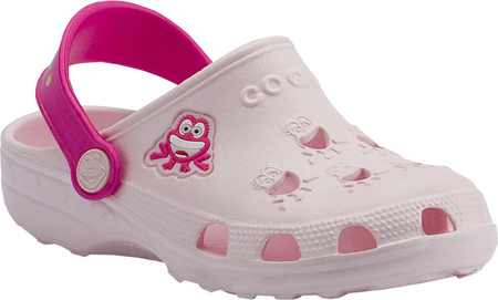 Chodaki sandały klapki dla dzieci Coqui Little Frog różowe 8701-100-5536A/8701-100-5536