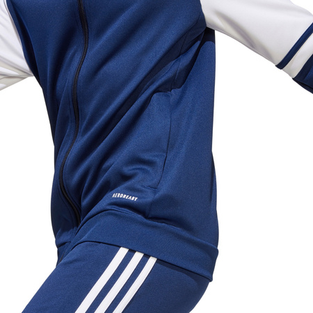 Bluza dla dzieci adidas Squadra 25 Hoodie granatowo-biała JD4800