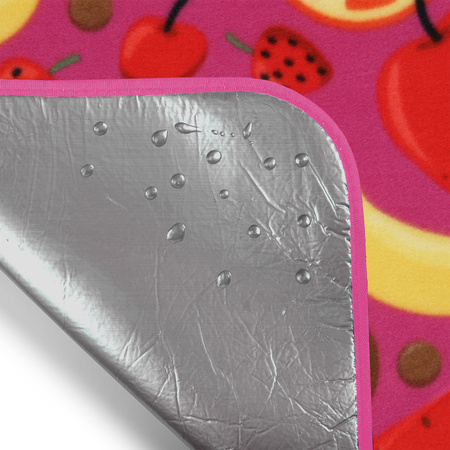 Koc piknikowy owoce 200x200 pe alu Nils camp nc2223