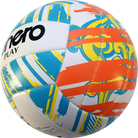 Piłka siatkowa plażowa Enero Play biało-zielono-żółta 1030708