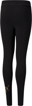 Legginsy dla dzieci Puma ESS Logo czarne 587050 56