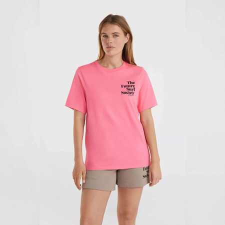 Damska koszulka z krótkim rękawem O'neill FUTURE SURF SOCIETY REGULAR T-SHIRT perfectly pink rozmiar M