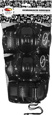 Ochraniacze dla dzieci, komplet CR-600 czarne