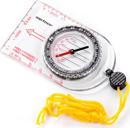 Kompas z linijką półokrągły Meteor 8183/71017